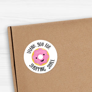 Thank You For Shopping Small (Donut) - Stickers