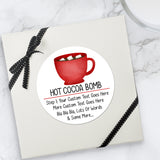 Hot Cocoa Bomb (Red Cup) - Custom Stickers
