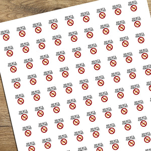 100% Nut & Peanut Free - Mini Stickers