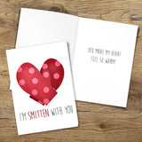 I'm Smitten With You - Print At Home Card