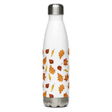 Fall Leaves Pattern - Water Bottle