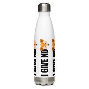 I Give No Fox - Water Bottle