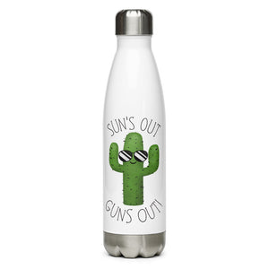 Sun's Out Guns Out (Cactus) - Water Bottle