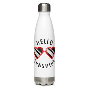 Hello Sunshine (Heart Sunglasses) - Water Bottle