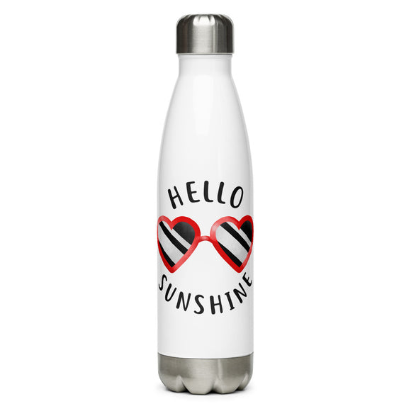 Hello Sunshine (Heart Sunglasses) - Water Bottle