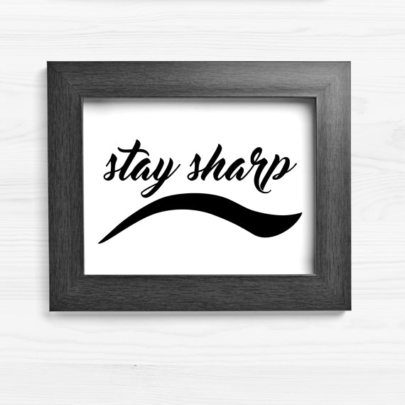 Stay Sharp (Eyeliner) - Print At Home Wall Art