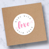 Made With Love (Script) - Stickers