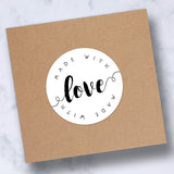 Made With Love (Script) - Stickers