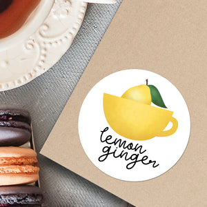 Lemon Ginger (Tea Flavor) - Stickers