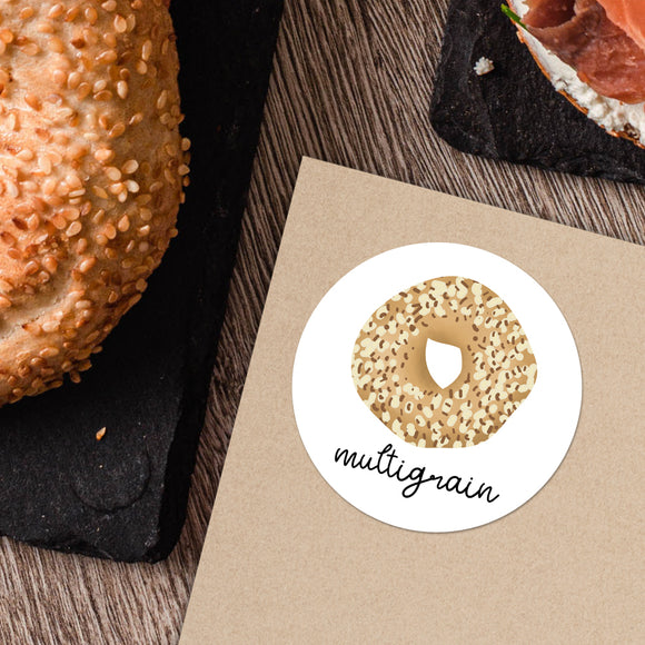 Bagels (Different Types) - Stickers