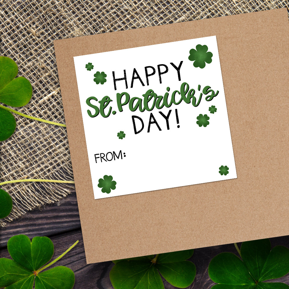Happy St. Patrick's Day (Gift Tag) - Stickers – A Little Leafy