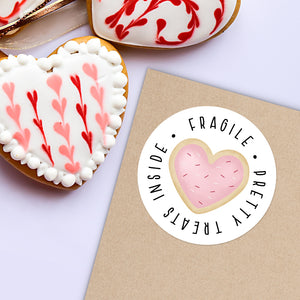 Fragile Pretty Treats Inside (Cookie) - Stickers