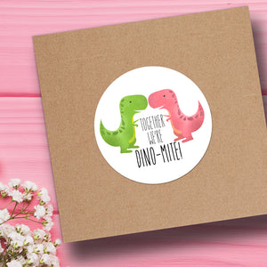 Together We're Dino-Mite - Stickers