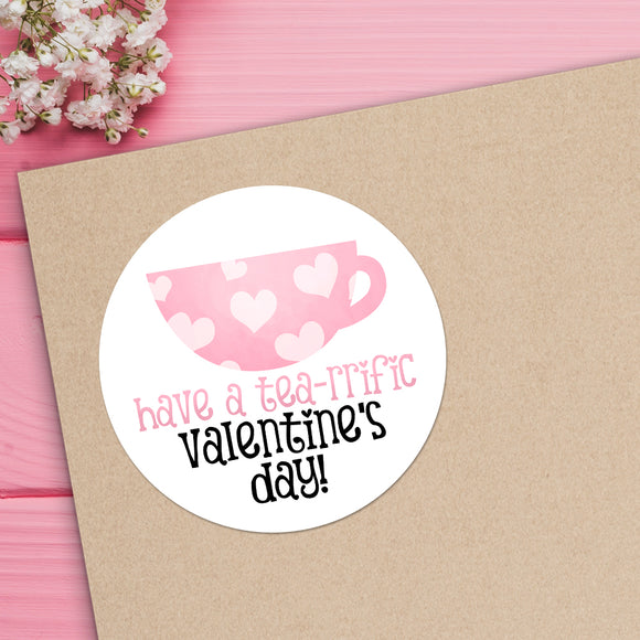 Have A Tea-rrific Valentine's Day - Stickers