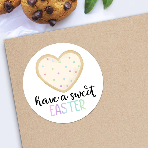 Have A Sweet Easter (Heart Cookie) - Stickers