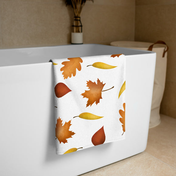Fall Leaves Pattern - Towel