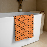 Happy Jack-O-Lantern Pattern - Towel