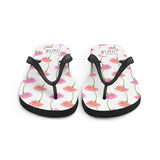 Carnation Flower Pattern - Flip Flops