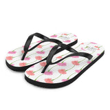 Carnation Flower Pattern - Flip Flops