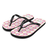 Pink Donut Pattern - Flip Flops