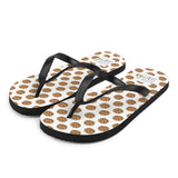 Chocolate Chip Cookies Pattern - Flip Flops