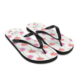 Carnation Flower Pattern - Flip Flops