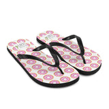 Pink Donut Pattern - Flip Flops