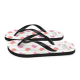 Carnation Flower Pattern - Flip Flops