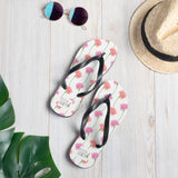 Carnation Flower Pattern - Flip Flops