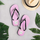 Pink Mermaid Tail (Faux Glitter) Pattern - Flip Flops