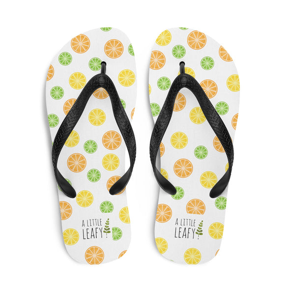 Citrus Fruit Pattern - Flip Flops