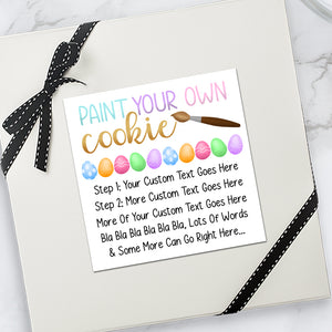 Paint Your Own Cookie (Easter Eggs) - Custom Stickers