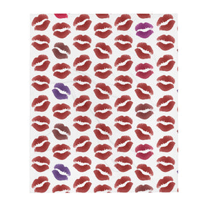 Lips Pattern - Throw Blanket