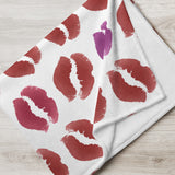 Lips Pattern - Throw Blanket