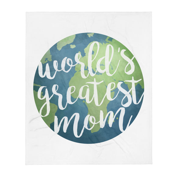 World's Greatest Mom - Throw Blanket