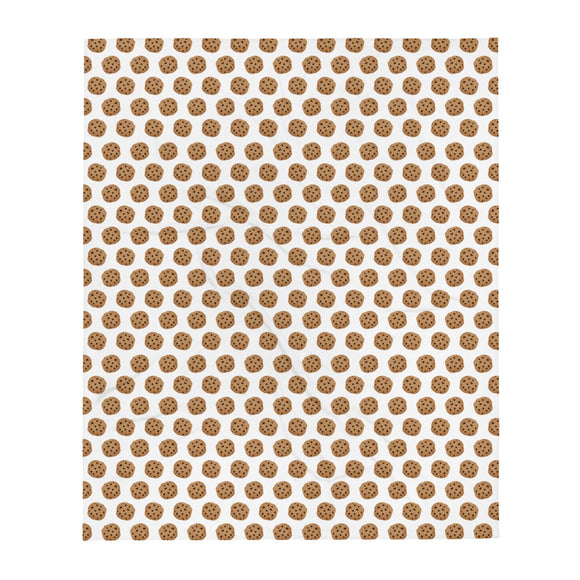 Chocolate Chip Cookie Pattern - Throw Blanket