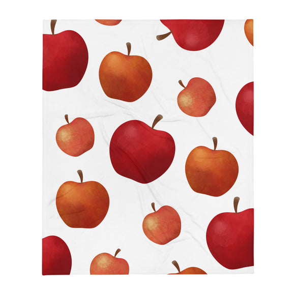 Apple Pattern - Throw Blanket