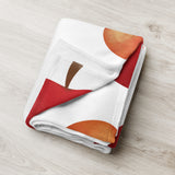 Apple Pattern - Throw Blanket