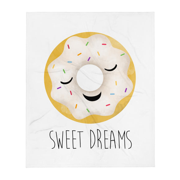 Sweet Dreams (Donut) - Throw Blanket