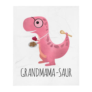 Grandmama-saur - Throw Blanket