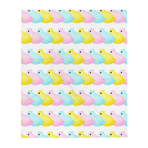 Easter Peeps Pattern - Throw Blanket