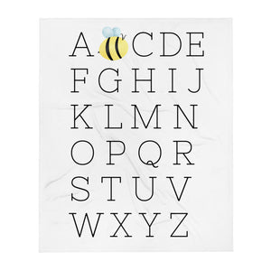 A Bee C's (Alphabet) - Throw Blanket