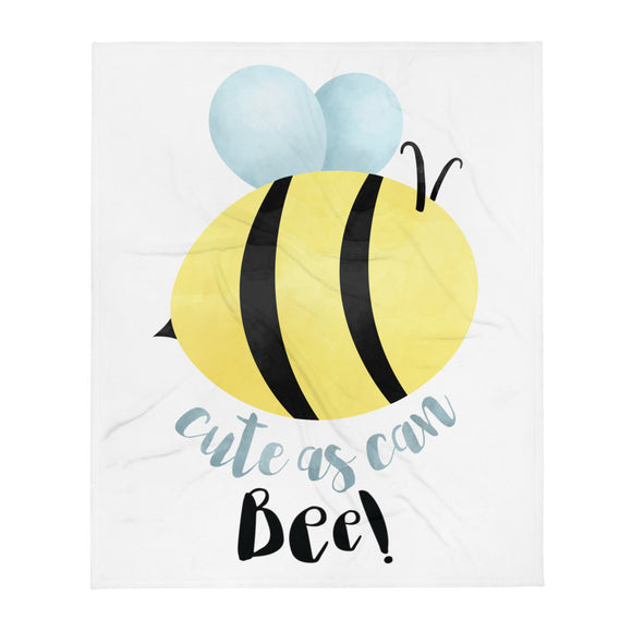 Cute As Can Bee - Throw Blanket