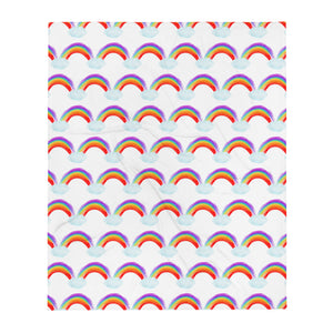 Rainbow Pattern - Throw Blanket