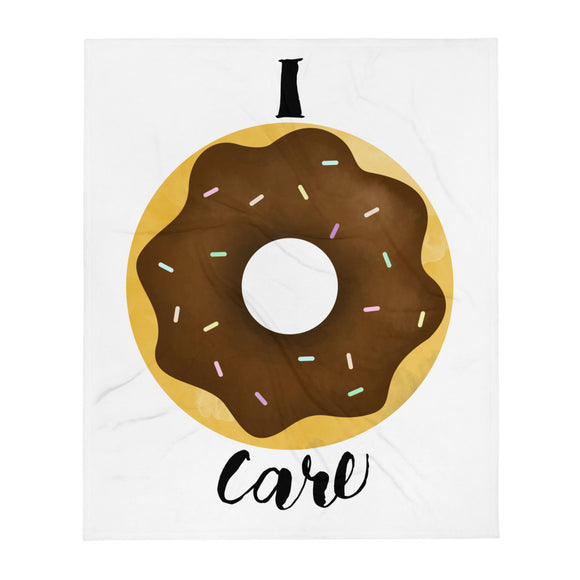 I Donut Care - Throw Blanket