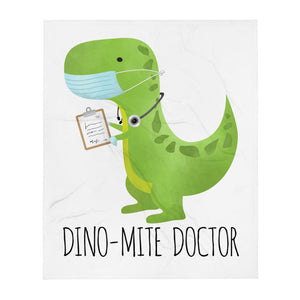 Dino-Mite Doctor - Throw Blanket