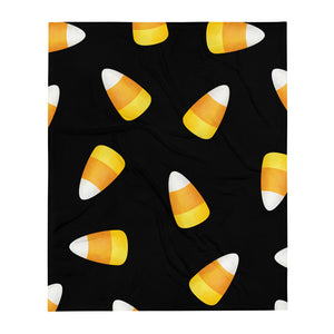 Candy Corn Pattern - Throw Blanket