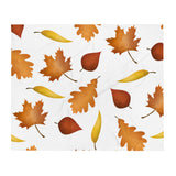 Fall Leaves Pattern - Throw Blanket