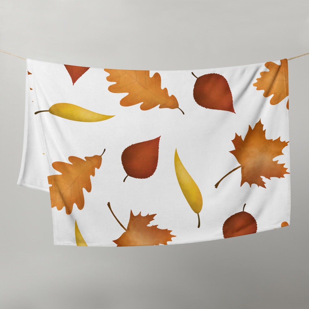 Fall leaves throw blanket sale