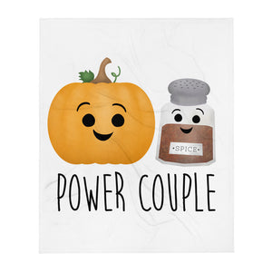 Power Couple (Pumpkin Spice) - Throw Blanket